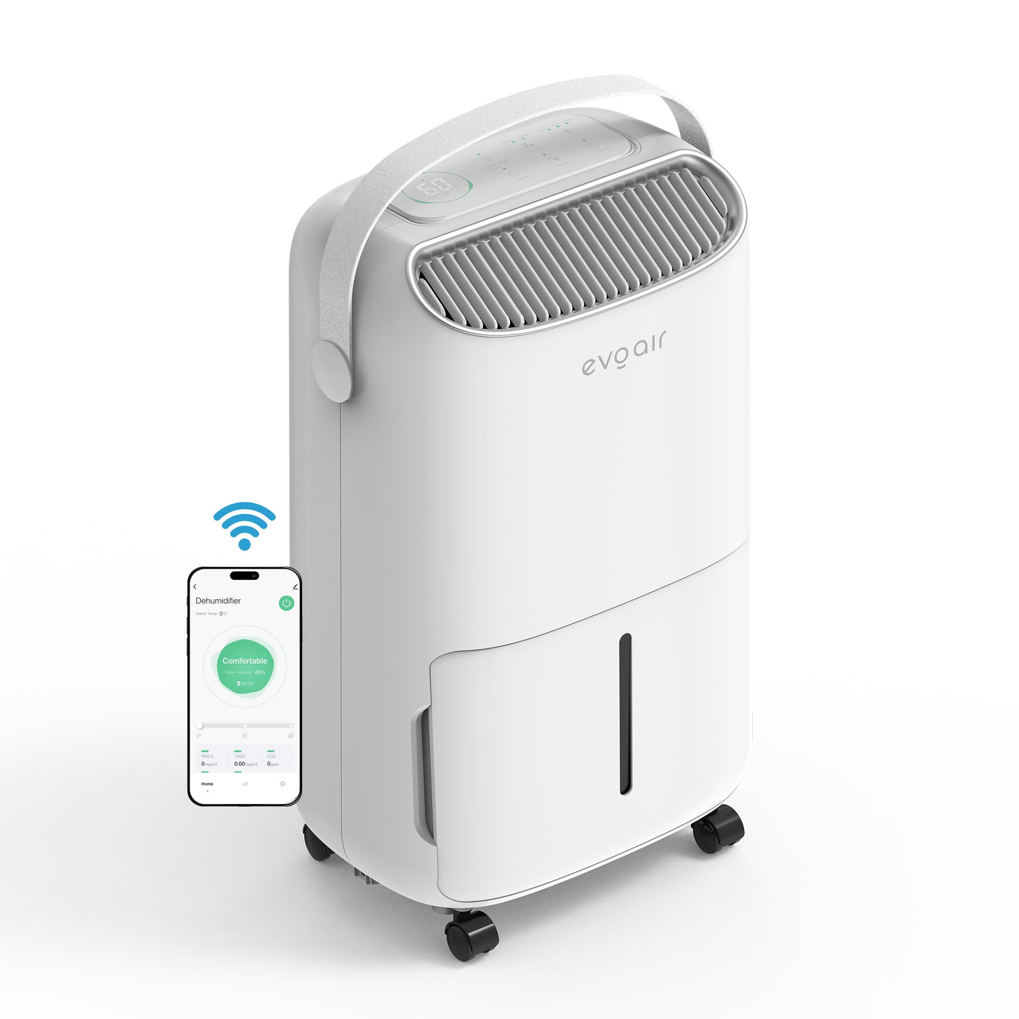 resigilat! dezumidificator evoair, novadry 16 smart, 16l/24h, senzor de umiditate, functie ionizare, uscare rufe, rezervor 2.5l, - imagine 3